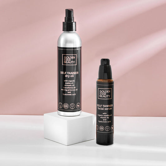 Face Tanner & Self Tanner Dry Oil